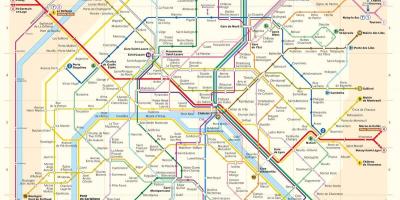 Washington dc metro mapu s uliciach