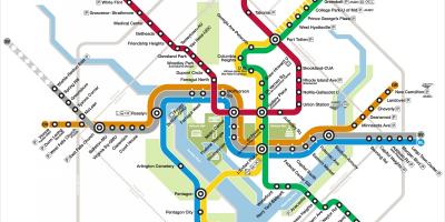 Washington dc metro mapu silver line