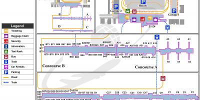 Dulles airport terminal mapu