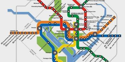 Dc metro mapu plánovač