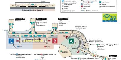 Ronald reagan national airport mapu
