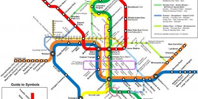 Washington metro, autobus mapu