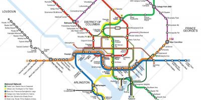 Washington verejnej dopravy mapu