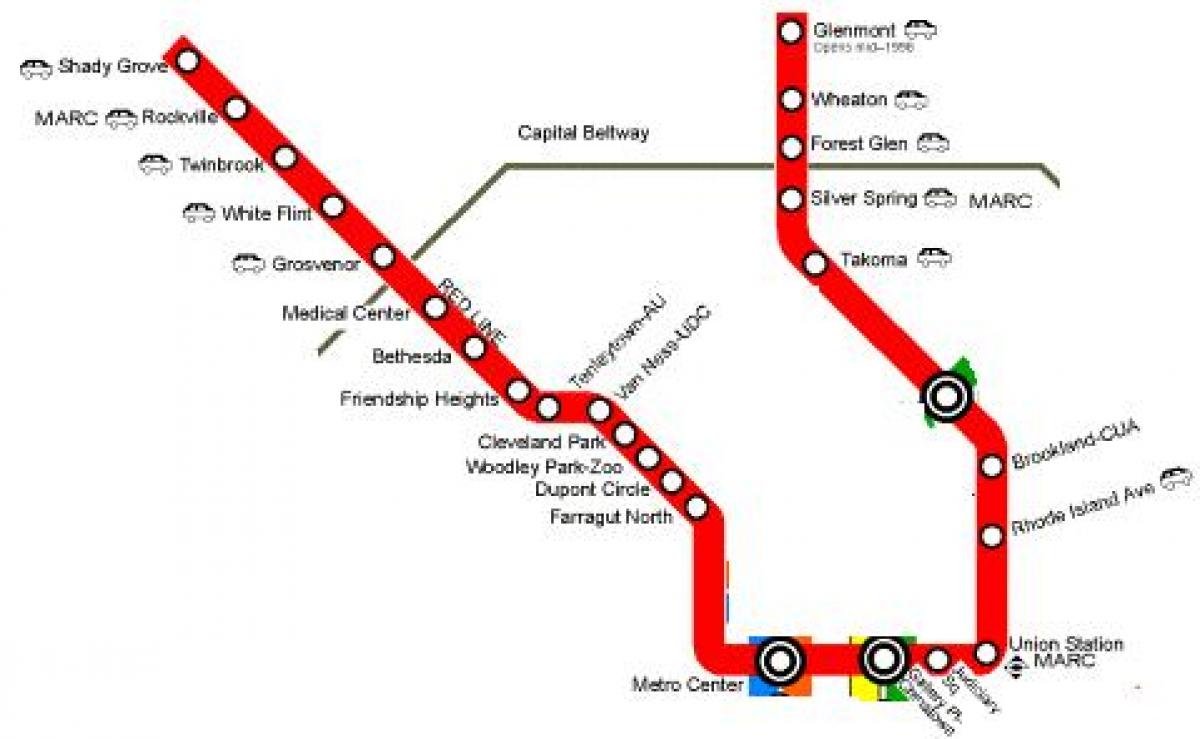 washington dc red line mapu