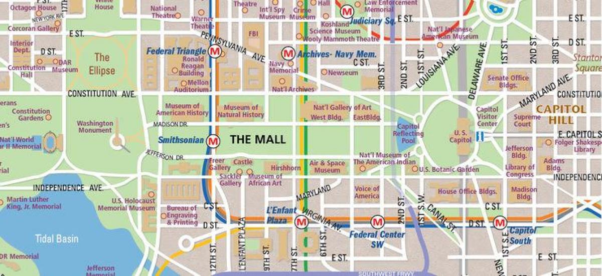 dc national mall mapu