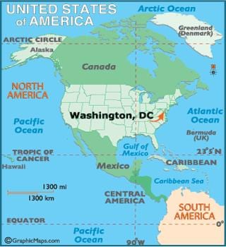 washington na mape sveta
