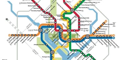 Dc metro metro mapu