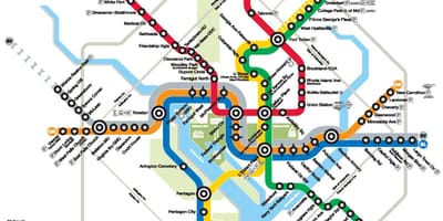 Washington dc metro mapu