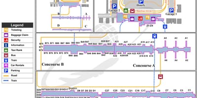 Mapa iad terminálu